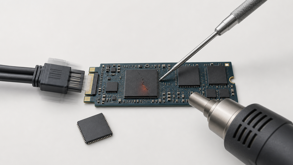 اشتباهات رایج پس از خرابی کنترلر SSD