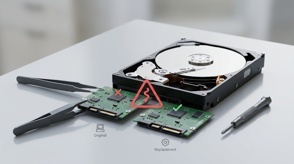 تعویض برد PCB هارد و ضرورت تطبیق ROM