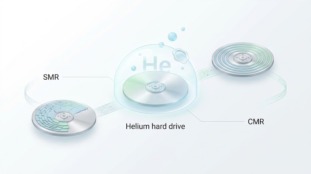 تفاوت فناوری Helium با CMR و SMR در هارددیسک